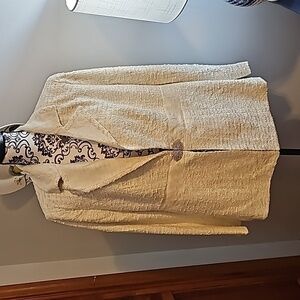 Lane Bryant Winter White and silver formal blazer sz 14 new with tags